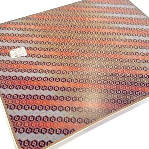 Fitz & Floyd Vintage Hard Placemats Sealed Set of 4‎ Original Box 15"x12" Blue